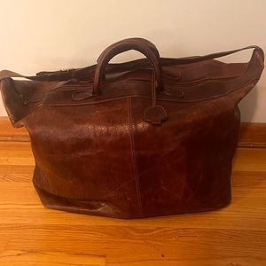 The Bridge Story Viaggio Marrone Leather Weekender Bag